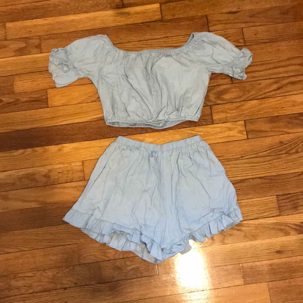 Light blue two piece set